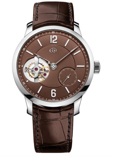 Replica Greubel Forsey Watch Tourbillon 24 Secondes Vision Platinium Chocolate dial Men